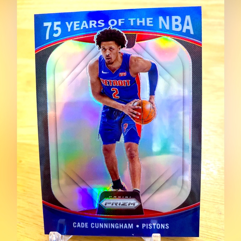 Cade Cunningham 2021-22 Prizm 75 Years of the NBA Insert